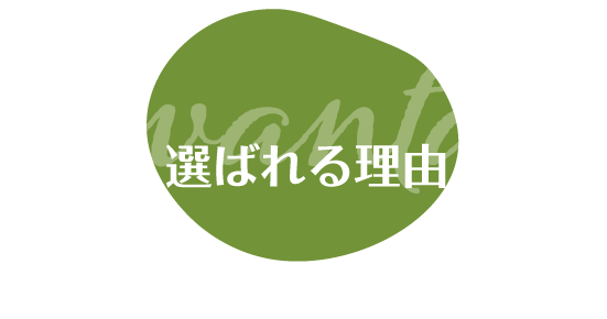 選ばれる理由